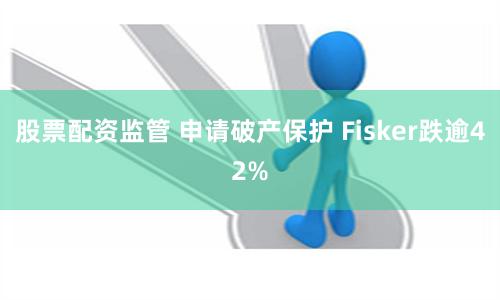 股票配资监管 申请破产保护 Fisker跌逾42%