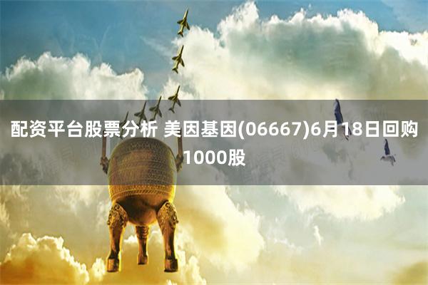 配资平台股票分析 美因基因(06667)6月18日回购1000股
